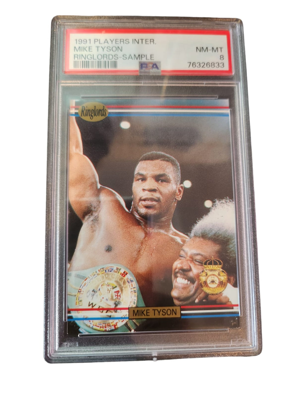 Mike Tyson 1991 Players International Ringlords (Sample) PSA 8 NM-MT
