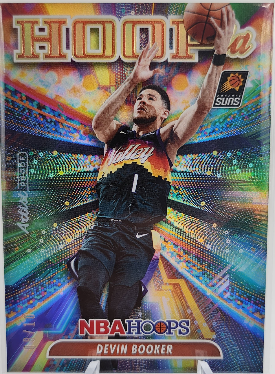DEVIN BOOKER 2022-23 Panini Hoops Hoopla No. 13 Holo Artist Proof Gold SSP #8/10