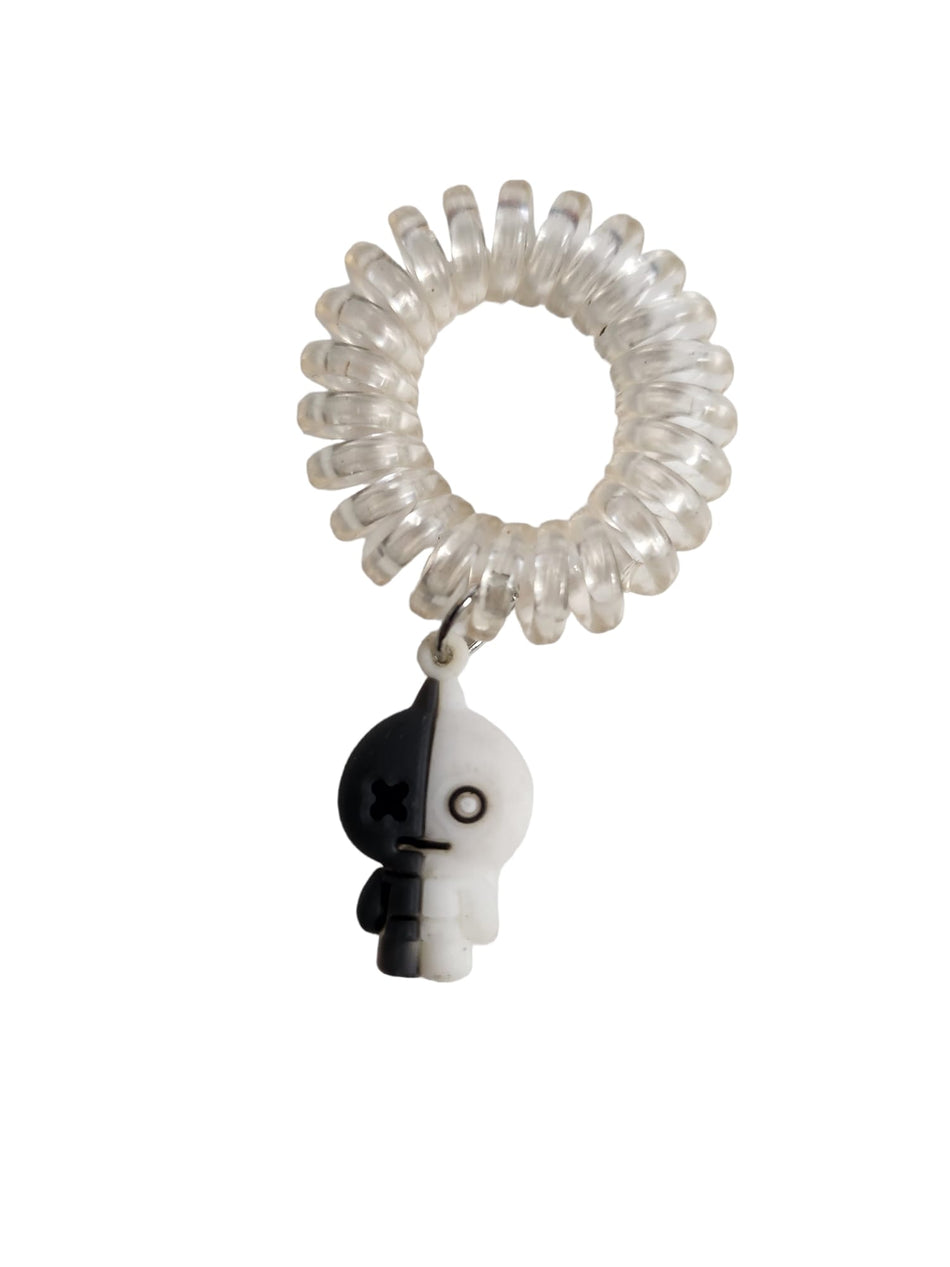 BT21 Keychain / Hair Tie Black and White