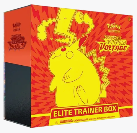 POKEMON ETB SWORD & SHIELD VIVID VOLTAGE ELITE TRAINER BOX