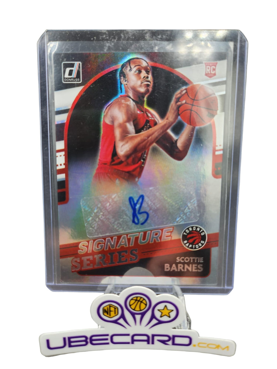 SCOTTIE BARNES 2021-22 Donruss Basketball Signature Series No. SS-SBN HOLO Version