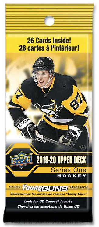 2019-20 RETAIL Upper Deck Series 1 Hockey Fat Pack 26 cards