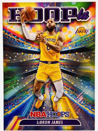 LEBRON JAMES 2022-23 NBA Hoops  Hoopla Insert #3 Los Angeles Lakers